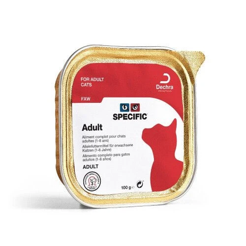 Specific FXW Adult Alimento húmedo Gato Cerdo, Huevo, Pescado 7x100g