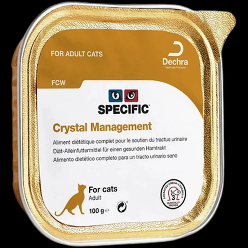 Specific FCW Crystal Management Alimento Húmedo para Gatos Adultos 7 latas 100g