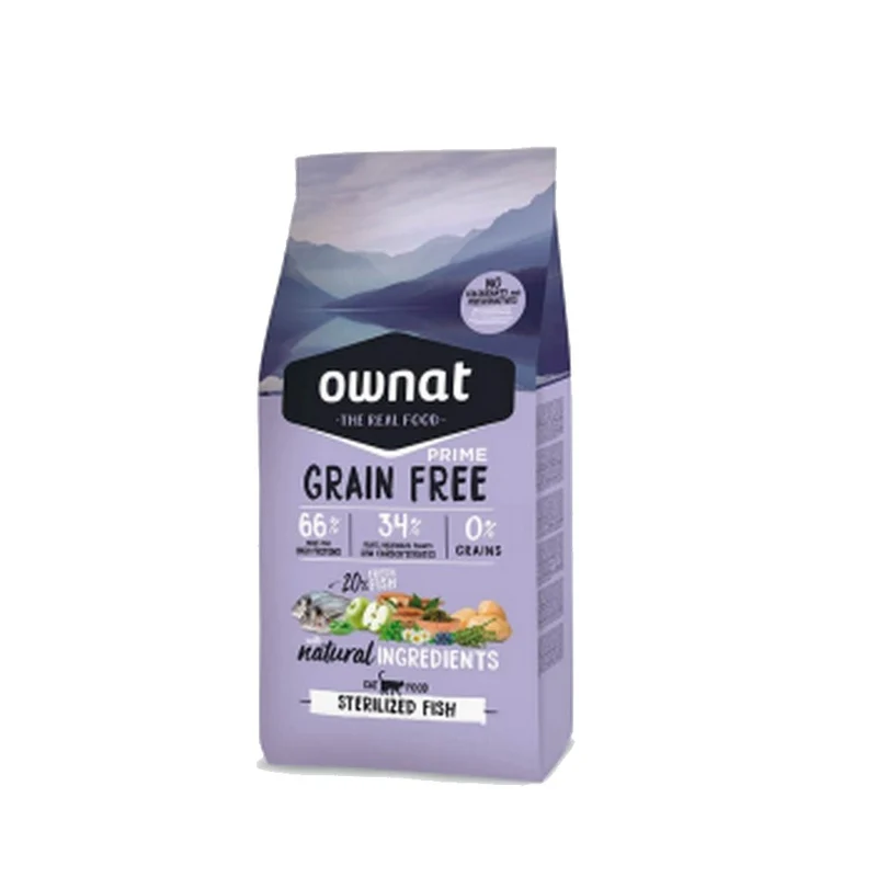 Ownat Prime Grain Free Adult Sterilized Pescado Pienso 8Kg
