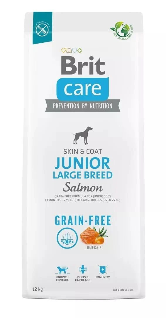 Brit Care Dog Grain Free Junior Large Salmón Pienso 12kg