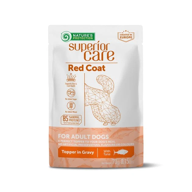 Natures Protection Protection Superior Care Red Coat Alimento Húmedo para Perros Adultos 70g x 24 unidades