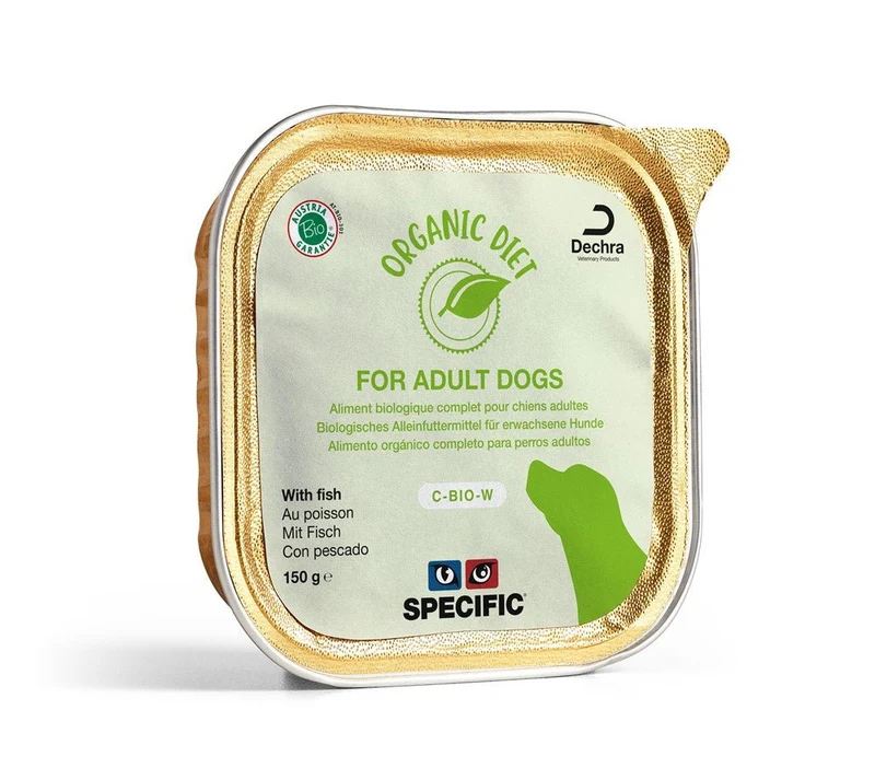 Specific Canine C-Bio-W Húmeda Alimentación Bio para Perros Adultos 5 barquettes de 150g