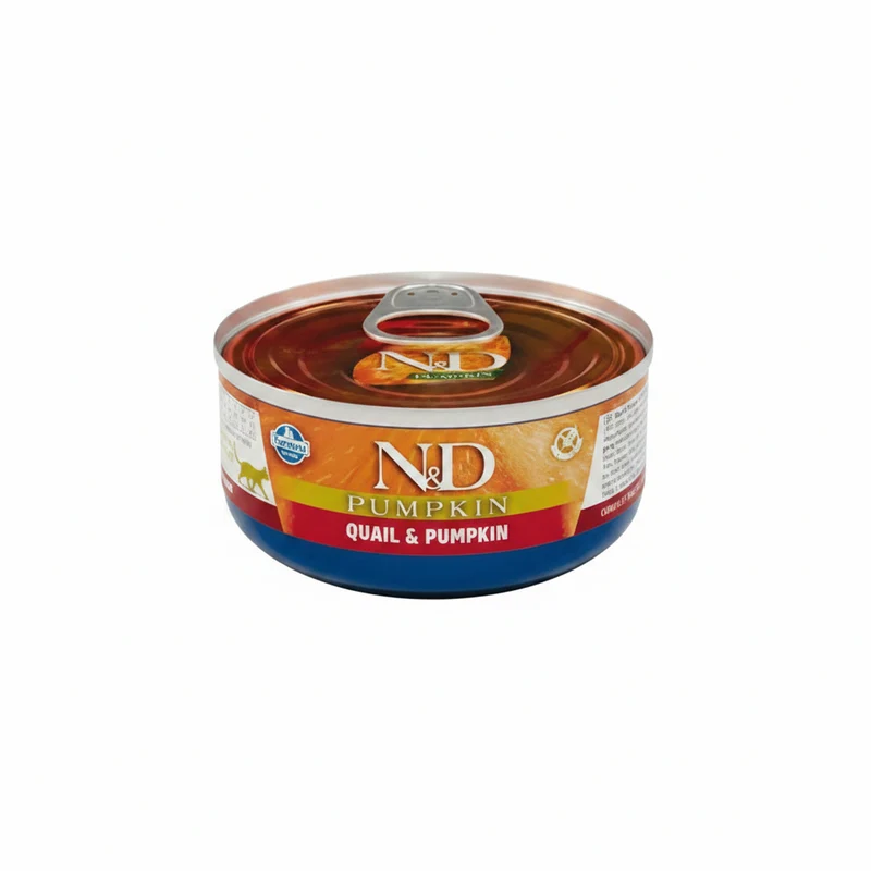 Farmina N&D Cat Pumpkin Codorniz Alimento Húmedo 24 latas de 70g x 24 unidades
