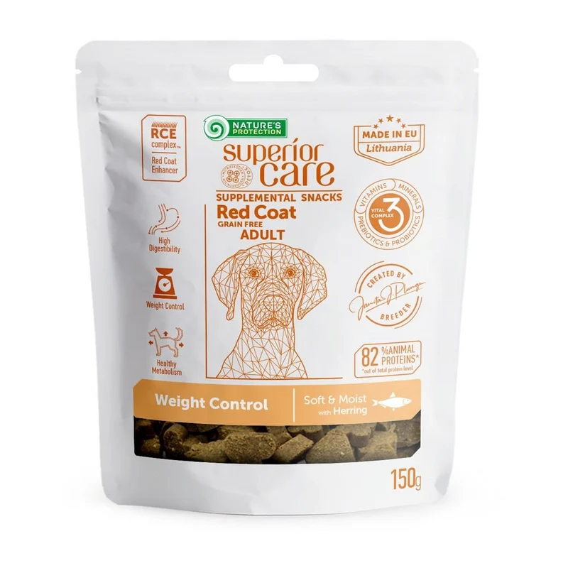 Natures Protection Superior Care Red Coat Golosinas para Perros Adultos 150g