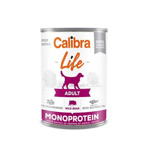 Calibra Dog Life Lata Adult Jabalí Con Arándanos 6x400g