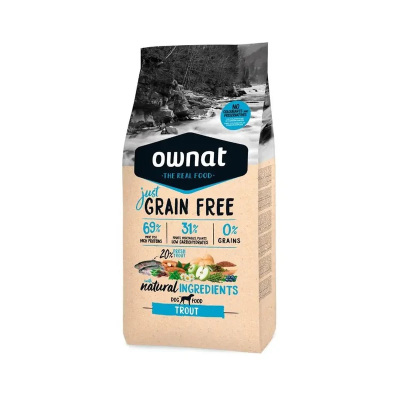 Ownat Just Canine Adult Grain Free Trucha 14Kg