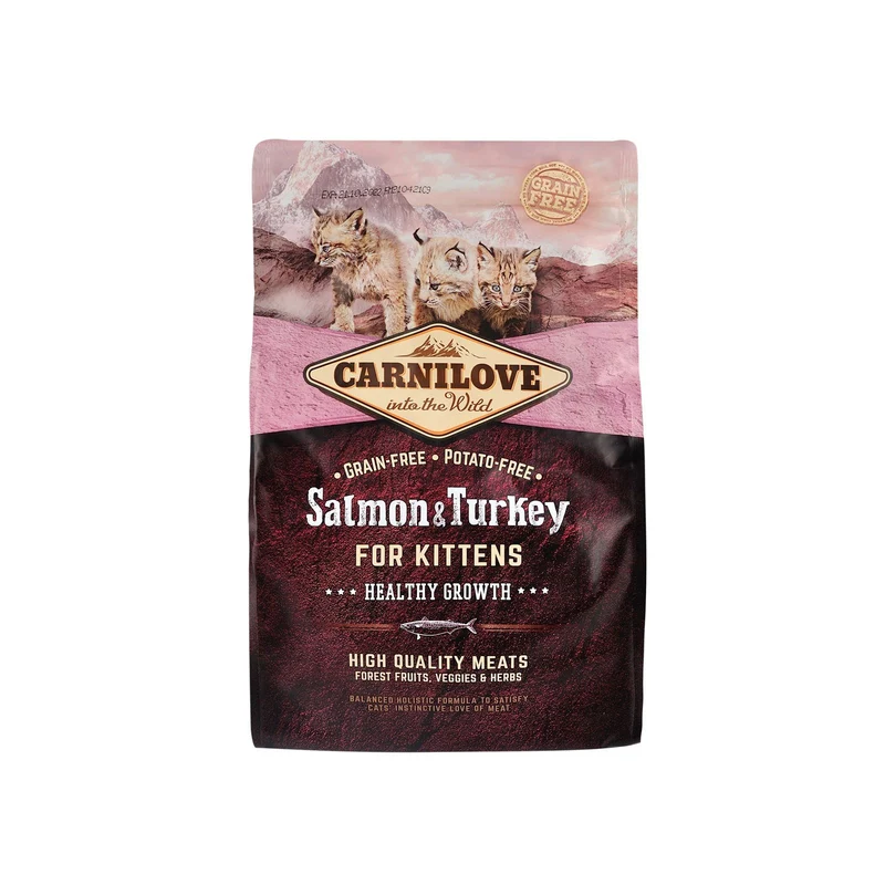 Carnilove Feline Kitten Salmón y Pavo Alimento Seco 2Kg