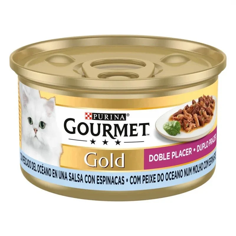 Purina Gourmet Gold Doble Placer Alimento Húmedo para Gatos 24 x 85g