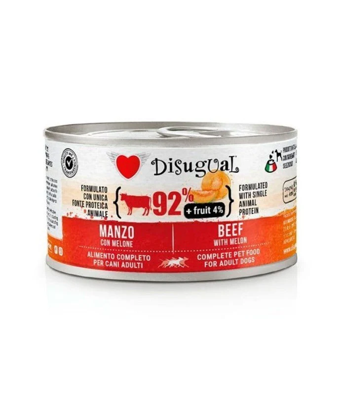 Disugual Fruit Dog Ternera Melón Paté 150g