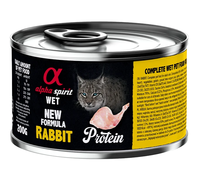 Alpha Spirit Gato - Lata de conejo 200g