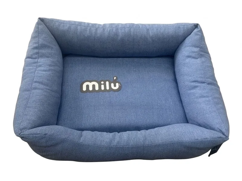 Cama Milú Royal – Cama de algodón con bordes elevados para perros y gatos pequeños