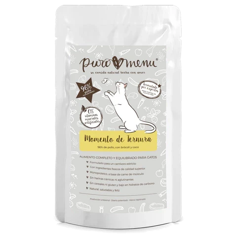 PuroMenú gato - Comida húmeda completa Bio de pollo