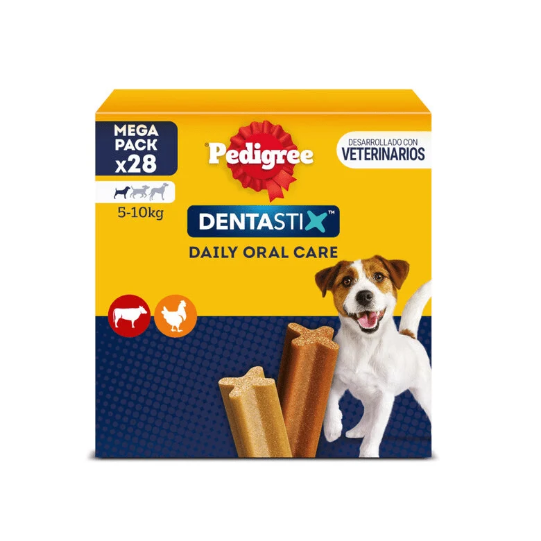 Pedigree Dentastix para Perros Pequeños – Snacks Dentales 28 Unidades