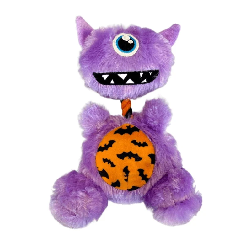 Doggy Masters Play Time Cíclope Morado 29cm – Peluche original y divertido para perros