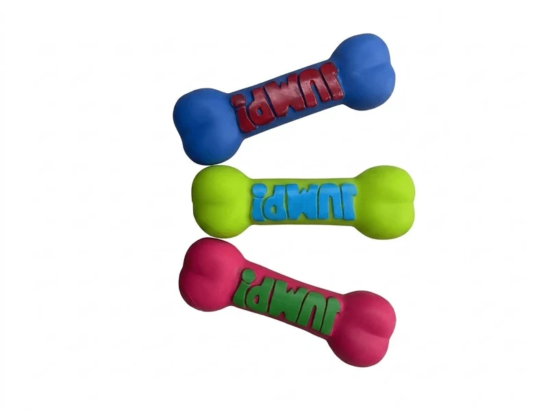 Hueso de Goma con Chiflo 21cm – Juguete chirriante para perros masticadores