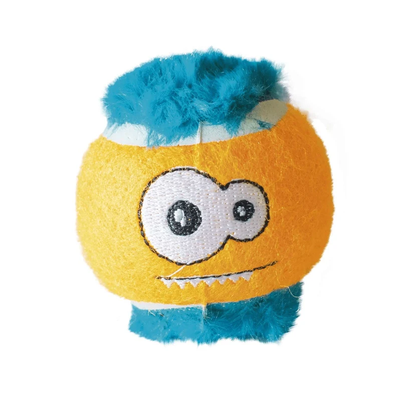 Peloticonos Amarillo Asombrado 6.3cm | Pelota Saltarina Divertida para Perros y Gatos