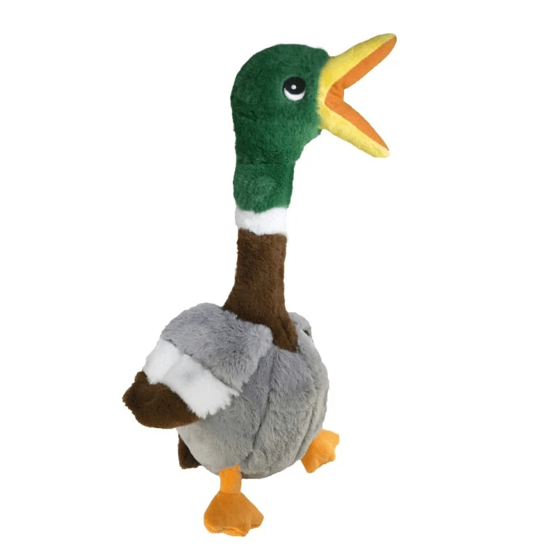 KONG Shakers Honkers Duck – Peluche pato con patas largas y chirriador para perros