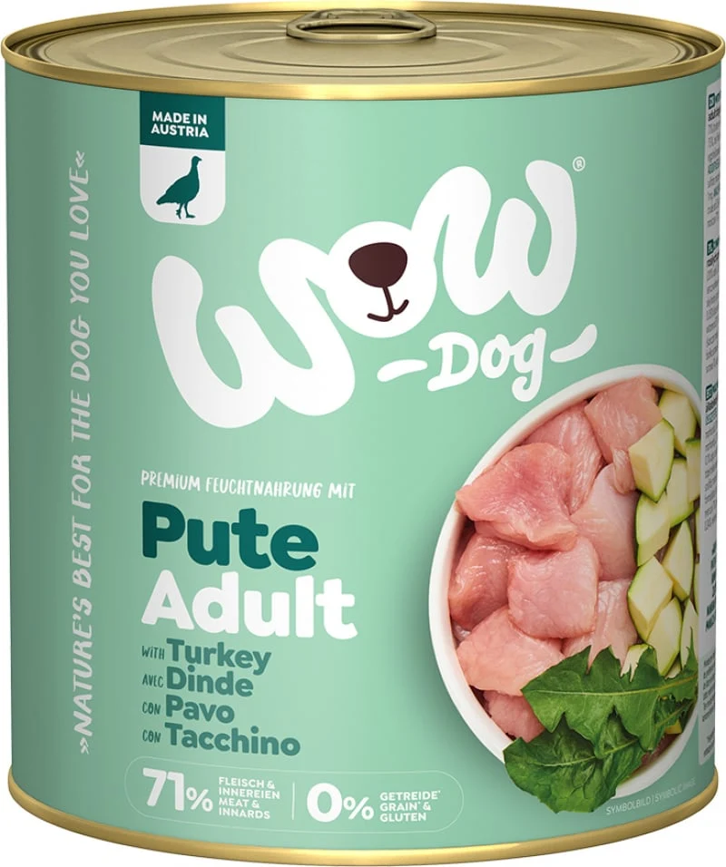 Wow - Lata de pavo con calabacín 800g