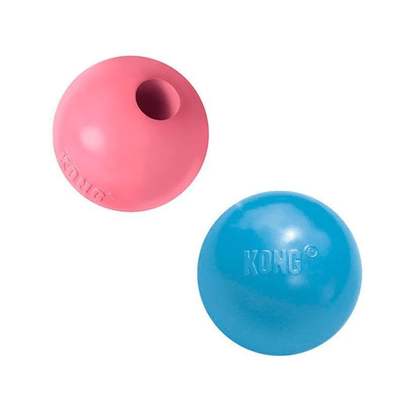 Kong pelota con orificio para cachorros mediano 13-30kg