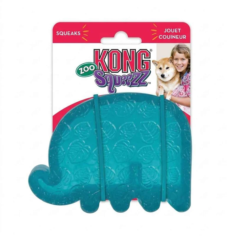 Kong Zoo Squeezz forma de elefante resistente