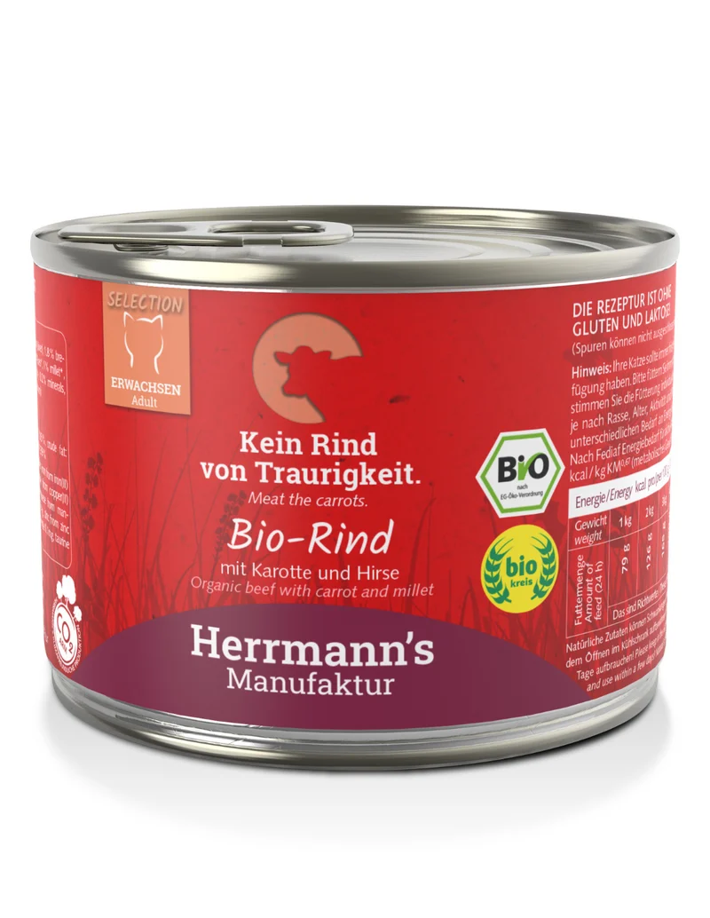 Herrmann’s gato - Ternera con zanahoria Bio
