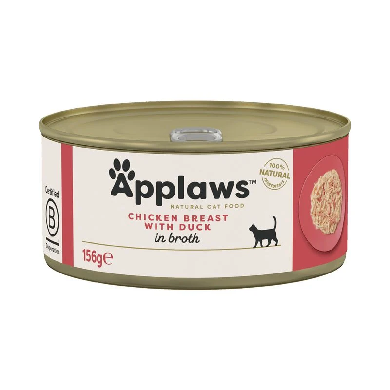 Applaws gato - Pechuga de pollo y pato en caldo 156g