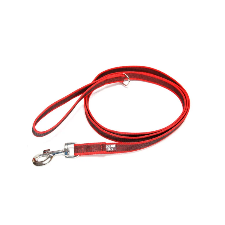 Correa Julius K9 Engomada Roja 2.2m | Adiestramiento