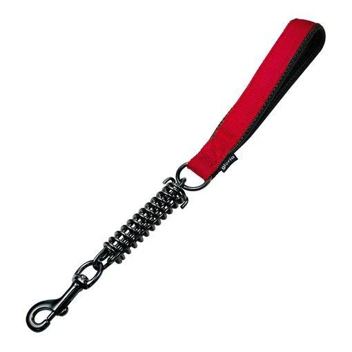 Correa Corta con Muelle Amortiguador Roja/Negra 41cm | Control