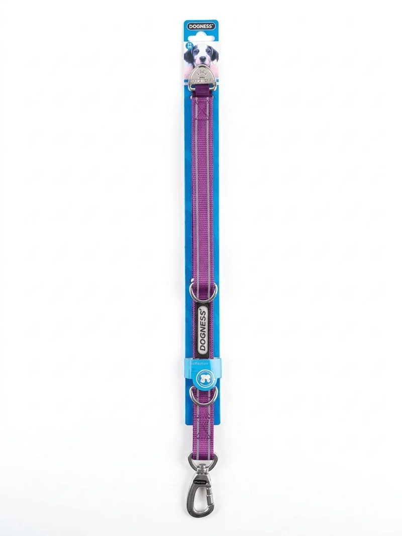 Correa Reflectante Neopreno Dogness Lila L 1.52m | Paseo Seguro