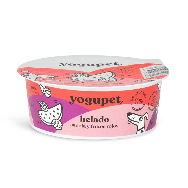 Yogupet - sandía, frambuesa y mora