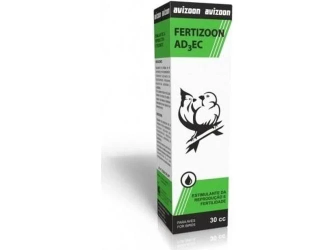 Avizoon Fertizoon AD3EC 30ml – Estimulante de la reproducción y fertilidad para aves ornamentales