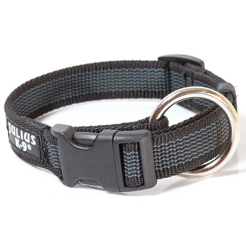 Julius K-9 Collar para perro negro 20mm x 27-42cm