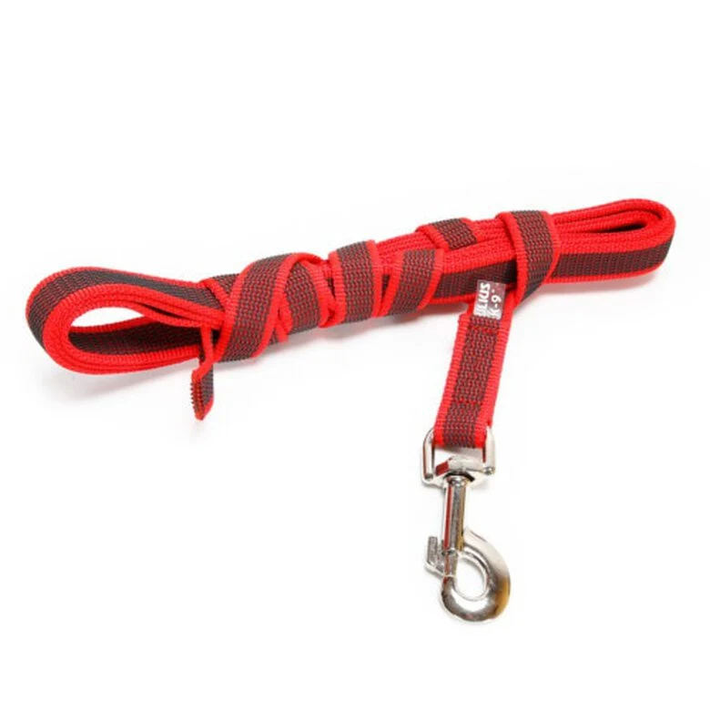 Correa Julius K9 Engomada Roja 5m | Adiestramiento y Paseo