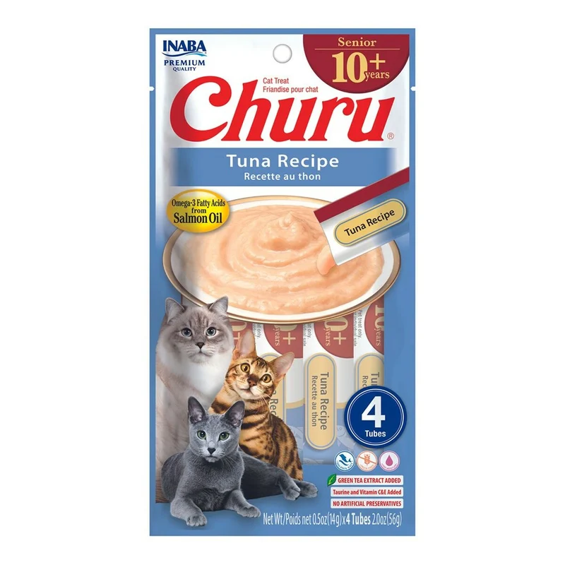 Snack for Cats Inaba Churu Senior Tuna Recipe Fish 4 x 14 g
