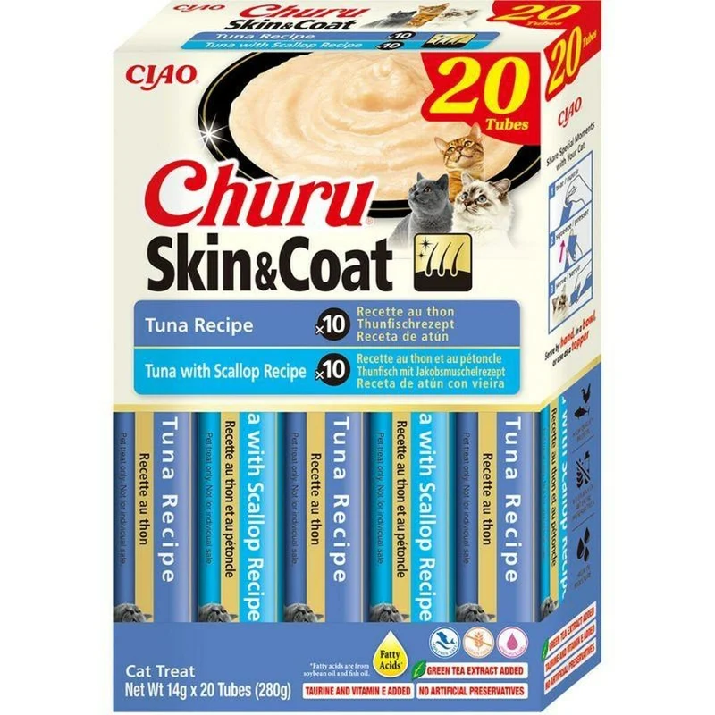 Snack for Cats Inaba Churu Skin&Coat Fish