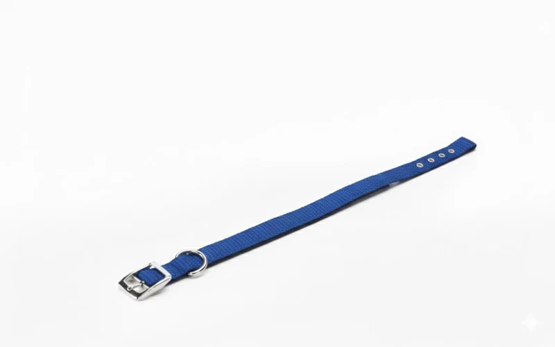 Collar Nylon Acolchado Azul 20mm x 50cm