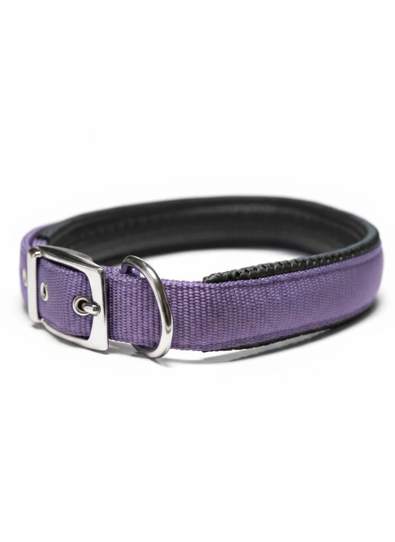 Collar Confort Nylon Acolchado Lila y Negro