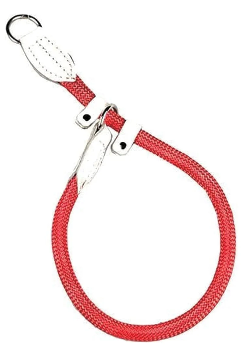 Collar Educativo Nylon con Freno Rojo y Blanco
