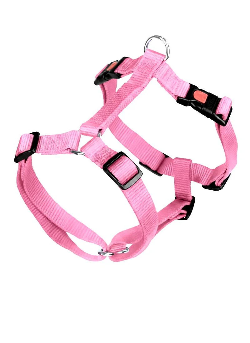 Arnés Nylon Rosa 15mm x 38-52cm
