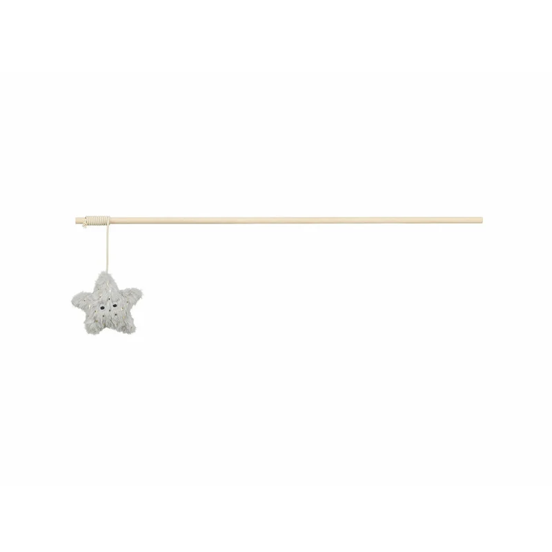 Cat toy Trixie Beige Grey Polyester Wood Star