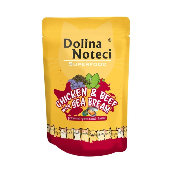 Dolina Noteci gatos - Pollo, ternera y besugo
