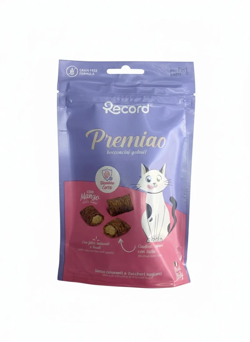 Record Premio Digestive Snack Sin Cereales para la Digestión de Gatos – 50 g