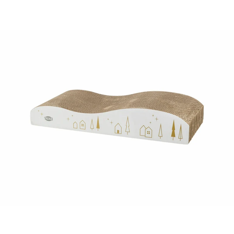 Scratching Post for Cats Trixie White Gold 43,5 x 8 x 20 cm Christmas