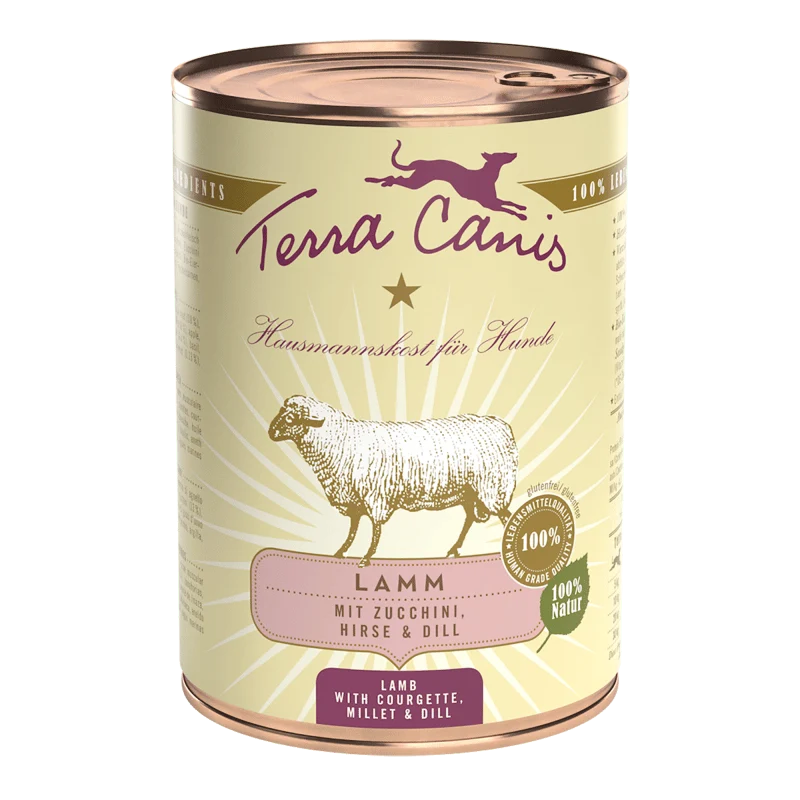 Terra Canis - Cordero con calabacín, mijo y eneldo