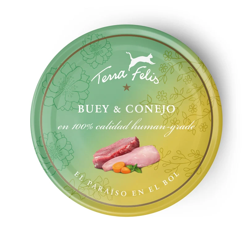 Terra Felis - buey y Conejo (sin cereales)