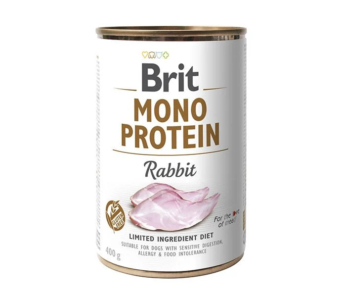Brit - Lata monoprotéica conejo