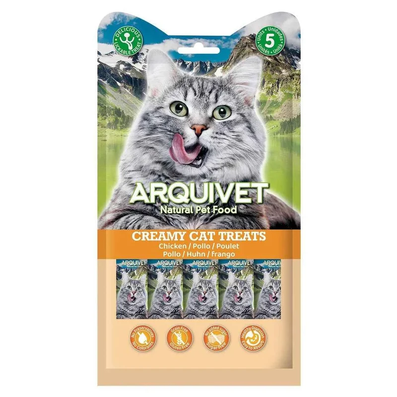 Creamy Cat Treats de Pollo Snack Cremoso para Gatos – 5x14 g