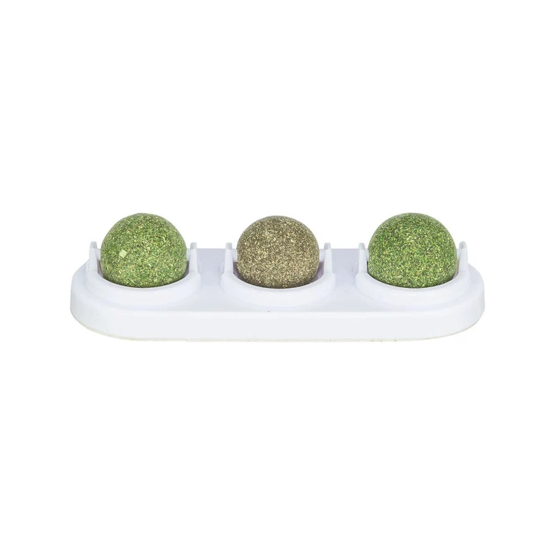 Cat toy Trixie White Green Balls