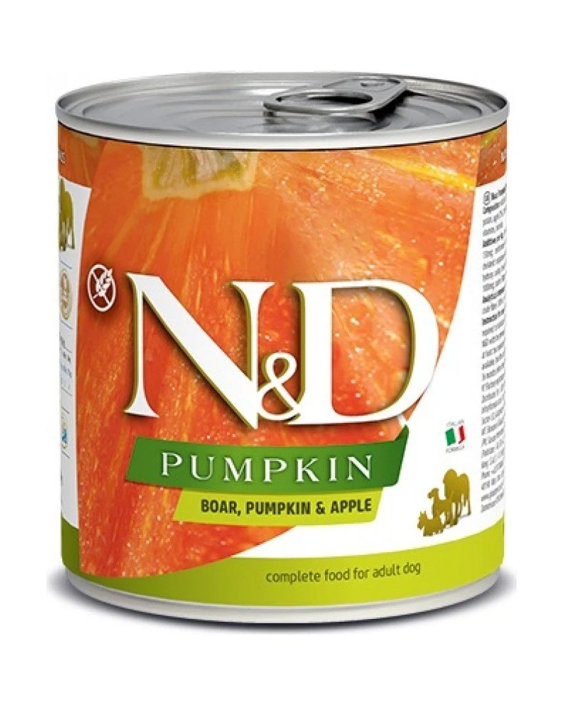 Farmina ND Pumpkin Jabalí y Manzana Comida Húmeda para Perros 6 latas de 285g