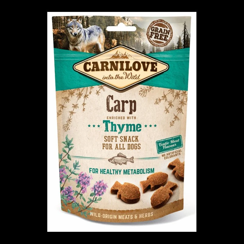 Carnilove Snack Semi-Húmedo Carpa Tomillo 10 ud